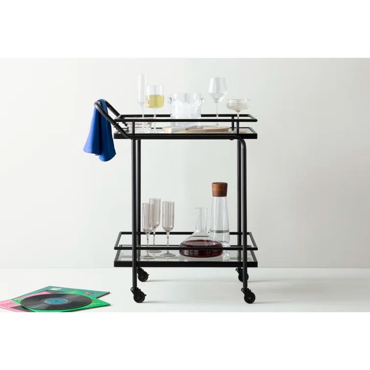 Paulette Metal Bar Cart