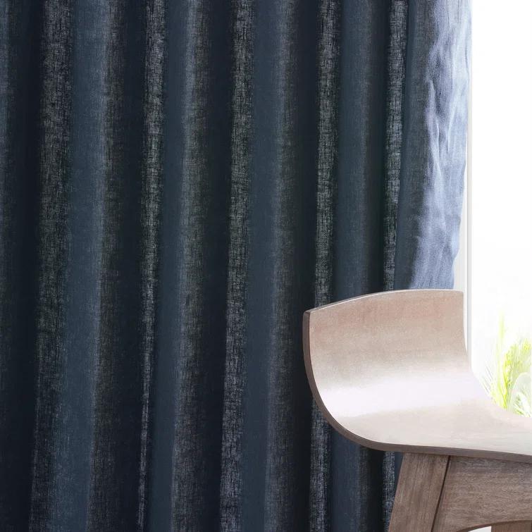Briella French Linen Room Darkening Curtain