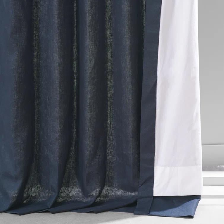 Briella French Linen Room Darkening Curtain