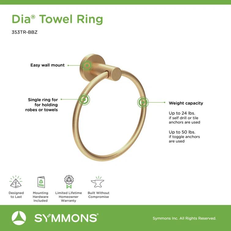 Symmons Dia 4 Piece Bath Accessory Hardware Set 35AC4BUNDLEBBZ