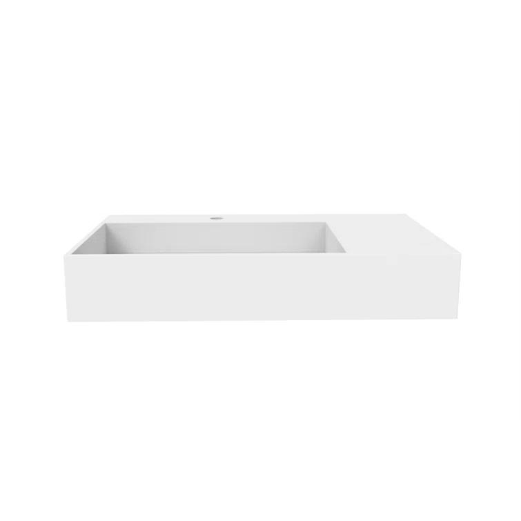 Juniper 30" Wall Mounted Bathroom Sink With Left Basin