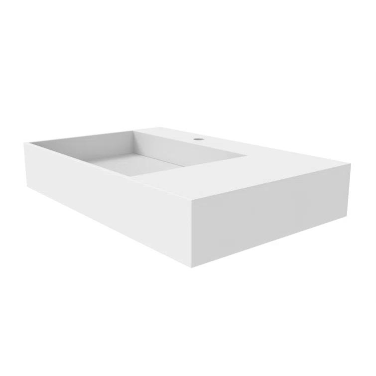 Juniper 30" Wall Mounted Bathroom Sink With Left Basin