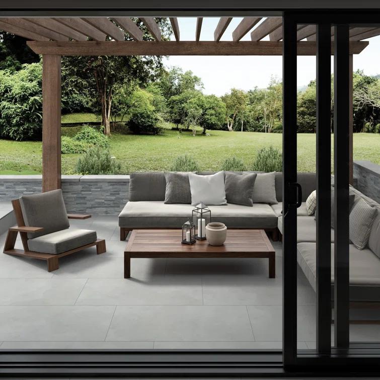 24" x 47" Porcelain Concrete Look Wall & Floor Tile