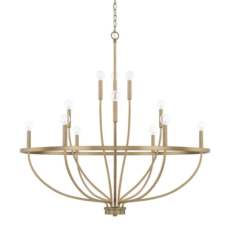 Capital Lighting 12 - Light Dimmable Empire Chandelier