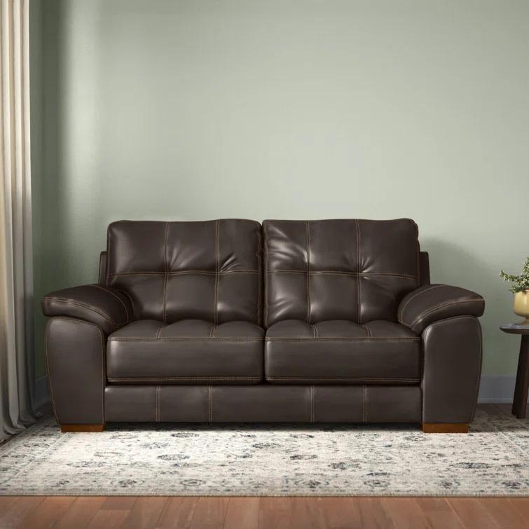 Peosta 79" Pillow Top Arm Loveseat with Reversible Cushions