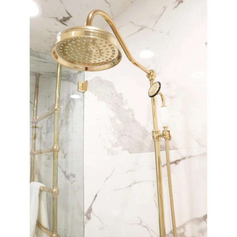 Kingston Brass Kingston Brass Vintage Tub Wall Mount Rain Drop Shower System with Hand Shower CCK6172