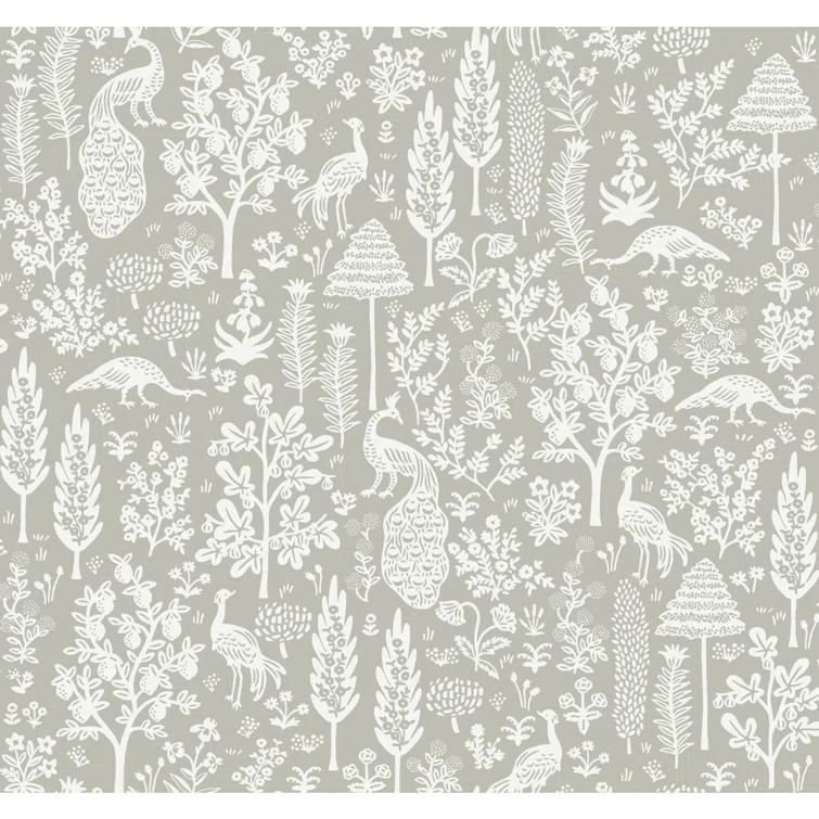 Menagerie Toile 27" L x 27" W Smooth Wallpaper Roll