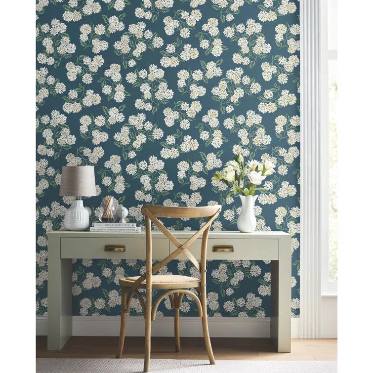 Rifle Paper Co. Hydrangea 27' x 27" Wallpaper