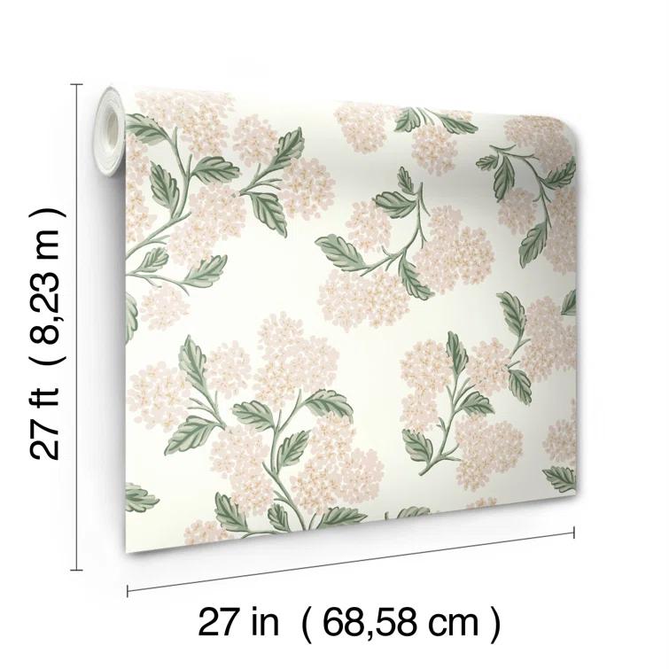Rifle Paper Co. Hydrangea 27' x 27" Wallpaper