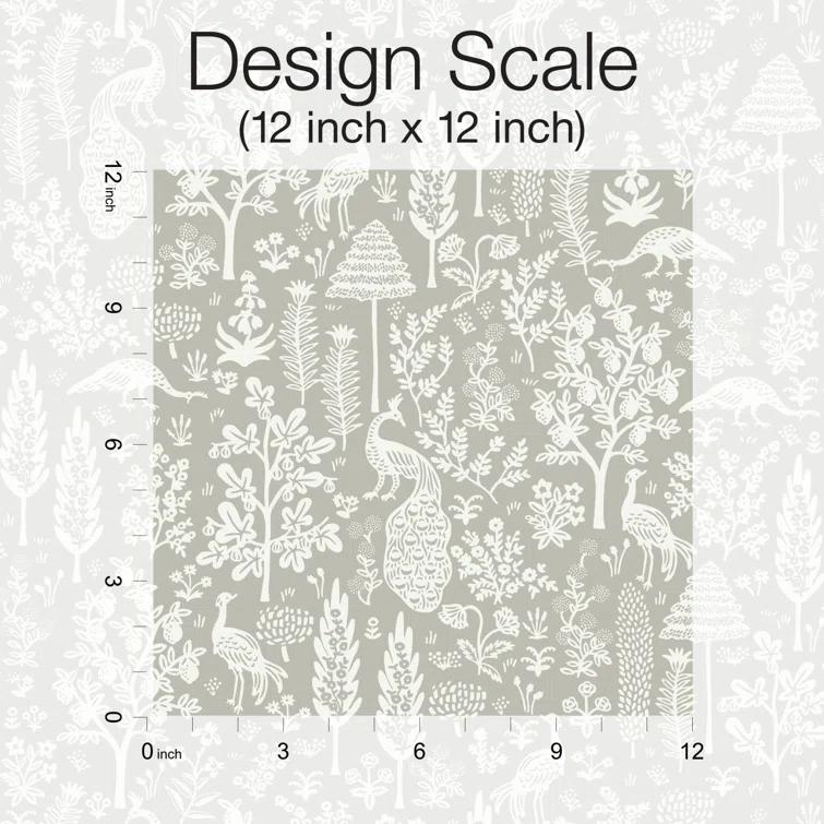 Menagerie Toile 27" L x 27" W Smooth Wallpaper Roll