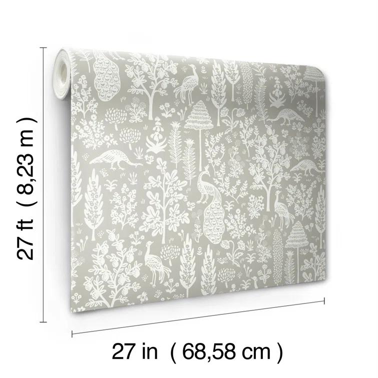 Menagerie Toile 27" L x 27" W Smooth Wallpaper Roll