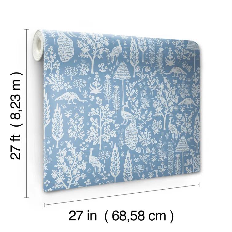 Menagerie Toile 27" L x 27" W Smooth Wallpaper Roll