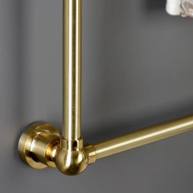 Kingston Brass Palatine 24-Inch Wall Mount 3-Bar Towel Rack