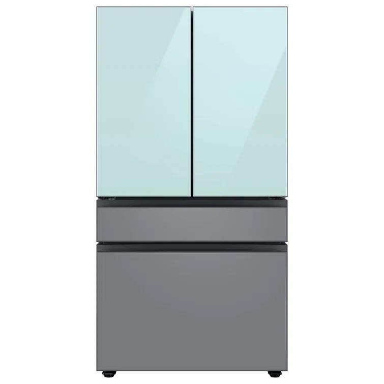 Bespoke 4-Door French Door Refrigerator (29 cu. ft.) with Beverage Center™ - Middle and Bottom Panels
