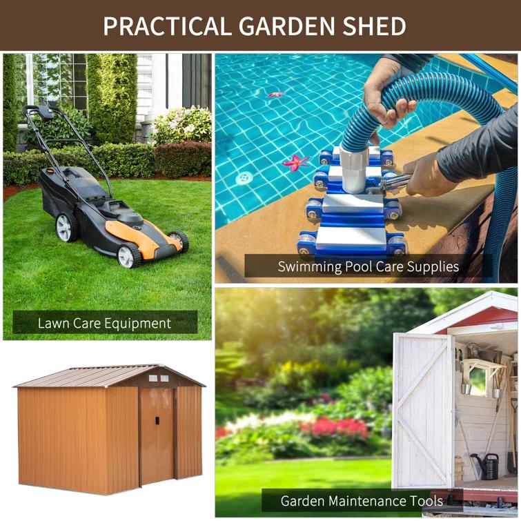 Outsunny Metal Storage Shed