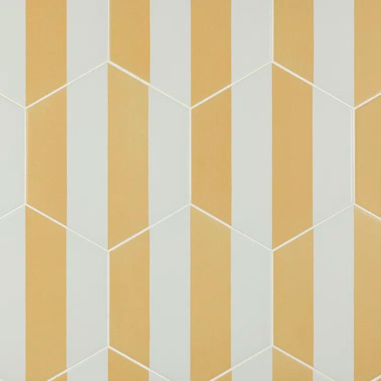 Porto Capri Hex 9" x 10" Porcelain Patterned Look Wall & Floor Tile
