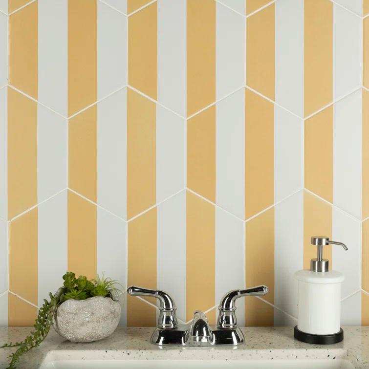 Porto Capri Hex 9" x 10" Porcelain Patterned Look Wall & Floor Tile