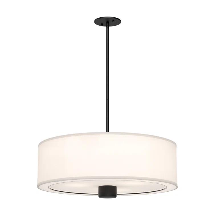 Theo Fabric Semi Flush Mount