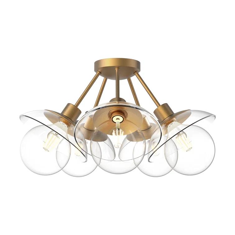 Alora Mood Francesca Glass Semi Flush Mount