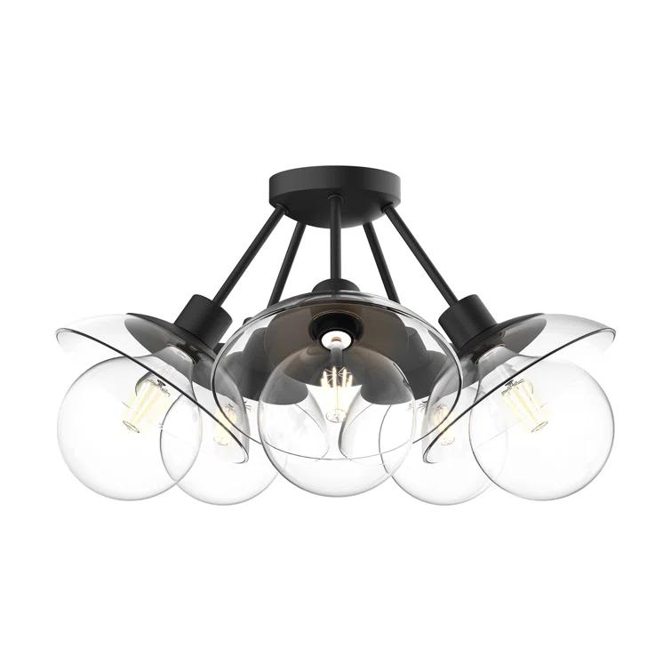 Alora Mood Francesca Glass Semi Flush Mount