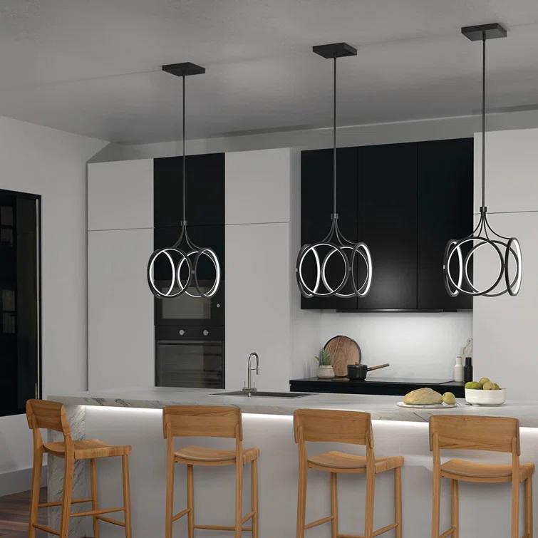 Orren Ellis Nikiki 1 - Light LED Unique/Statement Pendant