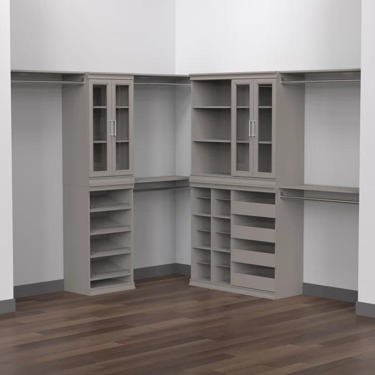 Modular Storage 21.38" W Shoe Shelf Unit with 4 Shelves