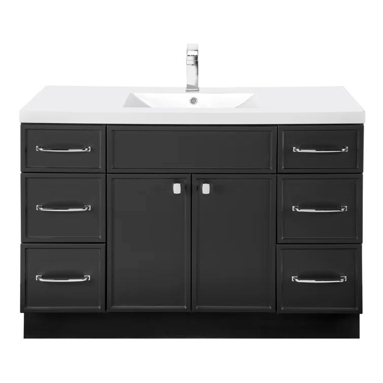 Manhattan 48'' Single Bathroom Vanity with Cultured Marble Top