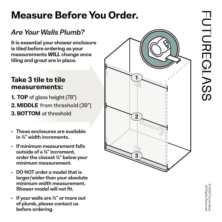 Pivot Frameless Shower Door