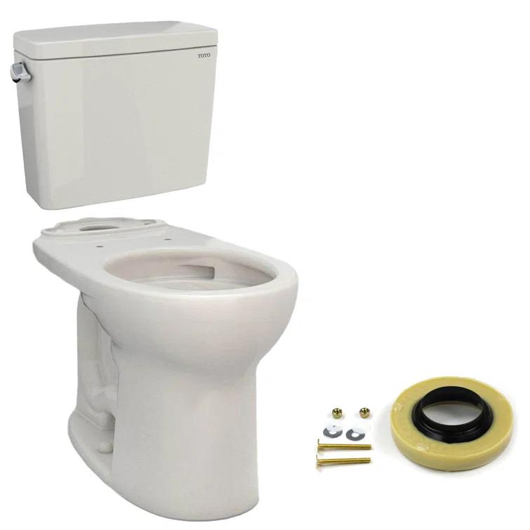 Drake® 1.6 GPF Round Two-Piece Toilet with Tornado Flush (Seat Not Included)