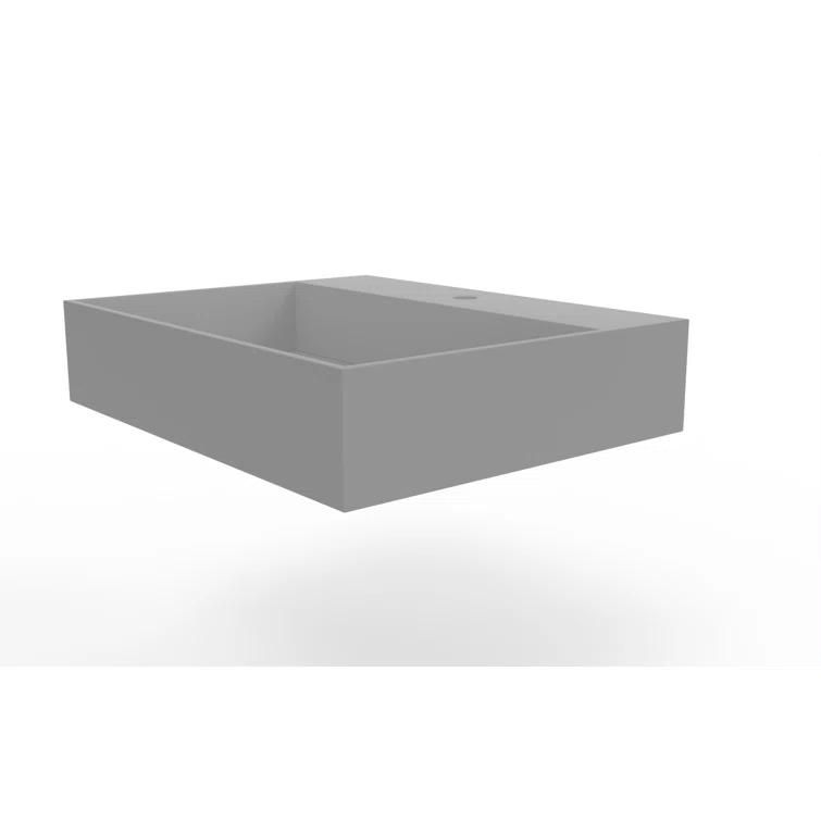 Juniper 24" Floating Minimalist Bathroom Sink with Concealed Drain