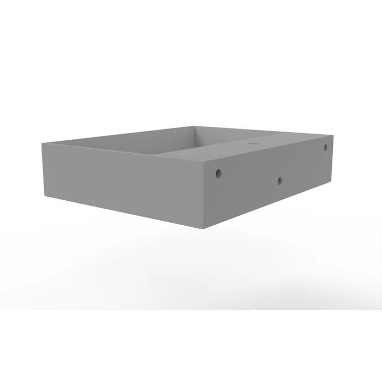 Juniper 24" Floating Minimalist Bathroom Sink with Concealed Drain