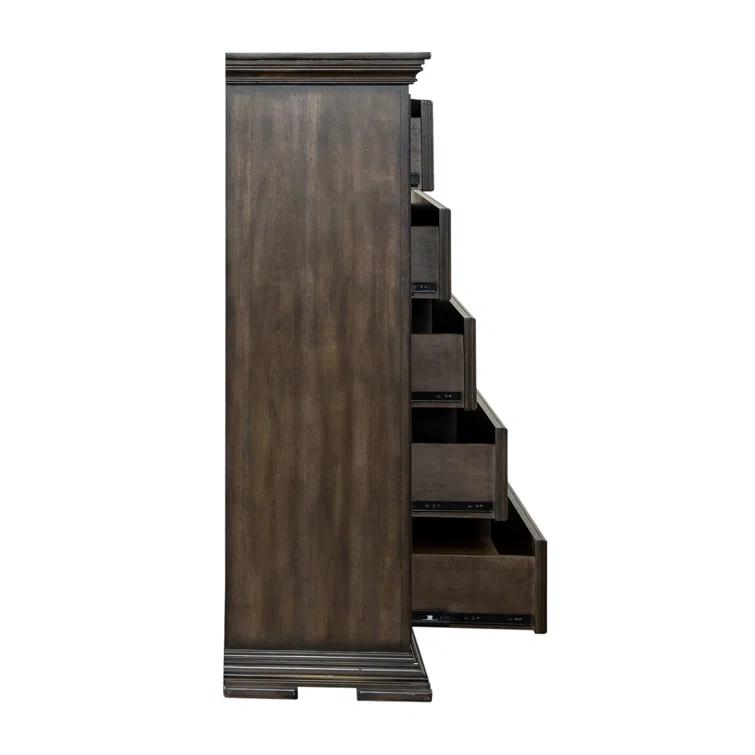 Temple Cloud Panel Bed, Dresser & Mirror, Chest, Night Stand