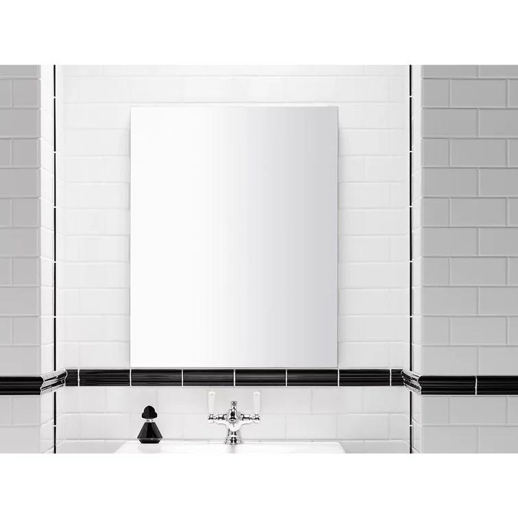 Verdera® Recessed or Surface Mount Frameless Medicine Cabinet with 3 Adjustable Shelves