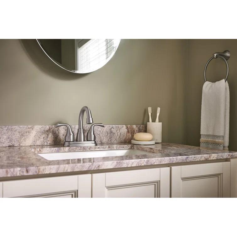 Moen Idora Centerset Bathroom Faucet with Drain Assembly 84115SRN