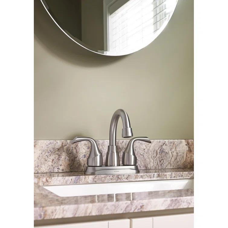 Moen Idora Centerset Bathroom Faucet with Drain Assembly 84115SRN