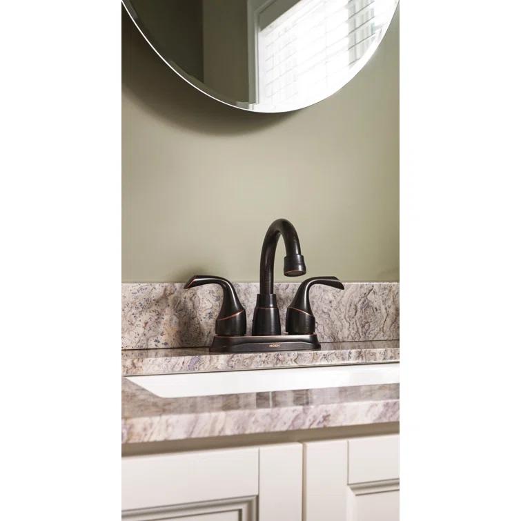 Moen Idora Centerset Bathroom Faucet with Drain Assembly 84115BRB
