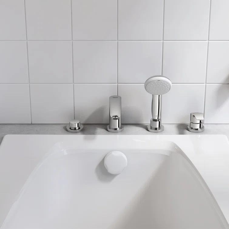 Eurosmart Single Handle Deck Mount Roman Tub Faucet Trim