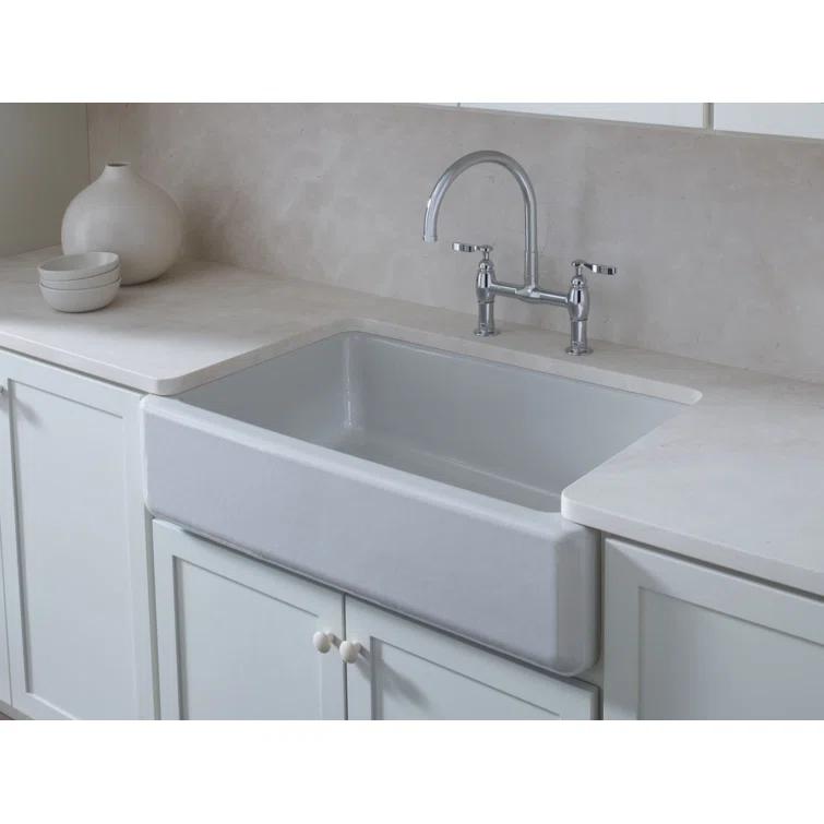 Whitehaven® Self-Trimming 36" L x 22" W Farmhouse Kitchen Sink