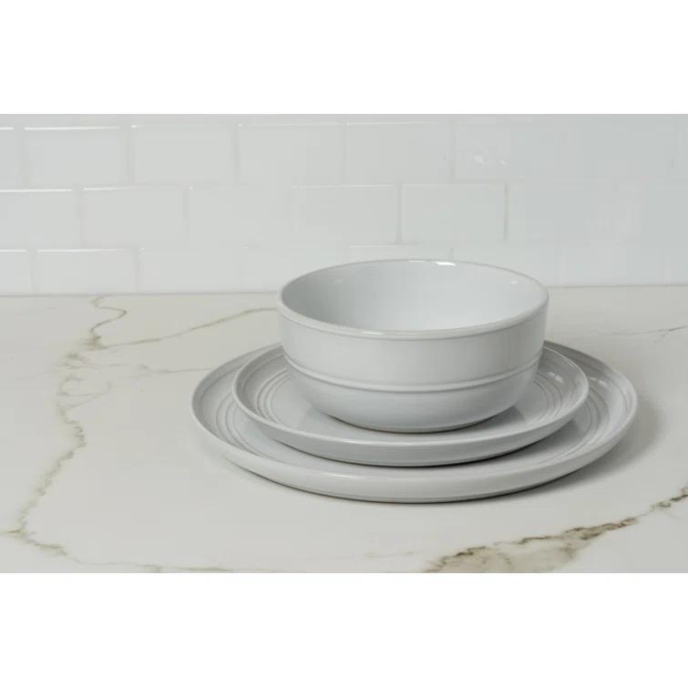 Ten Strawberry Street Double Line 10.5" Dinner Plate (Set of 6)