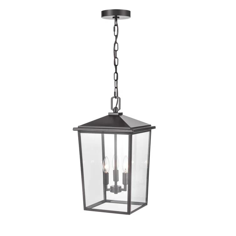 Messerly 3 Light 11" Wide Outdoor Taper Candle Pendant