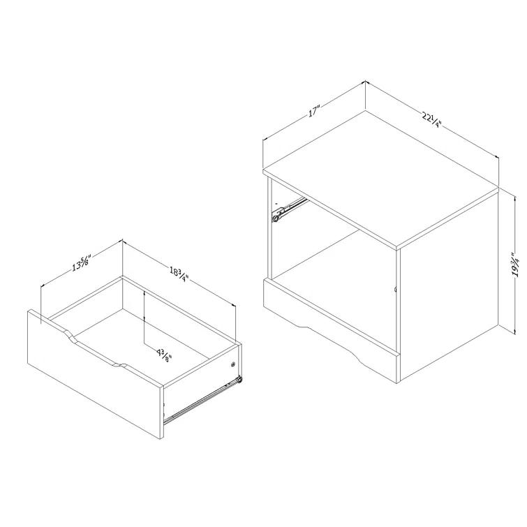 Holland 1 Drawer Nightstand