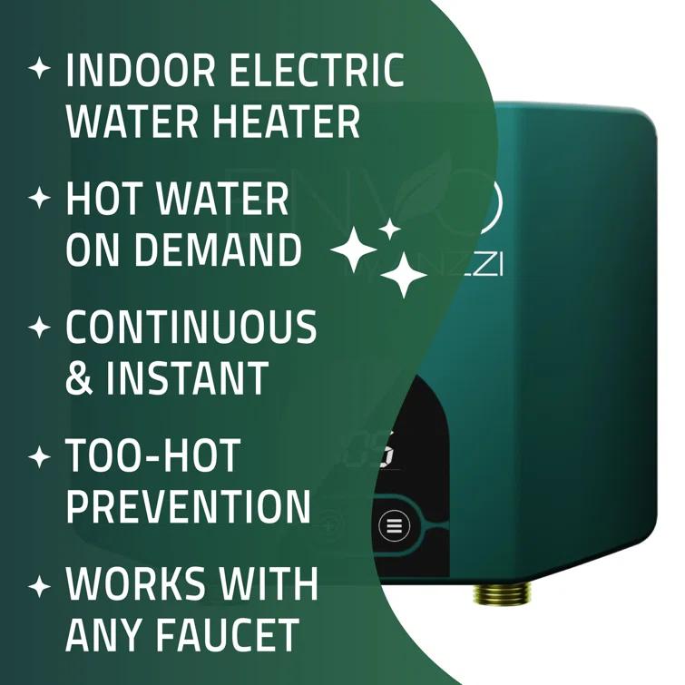 Envo ANZZI 3.5 Kw Tankless Electric Water Heater - Single Point of Use