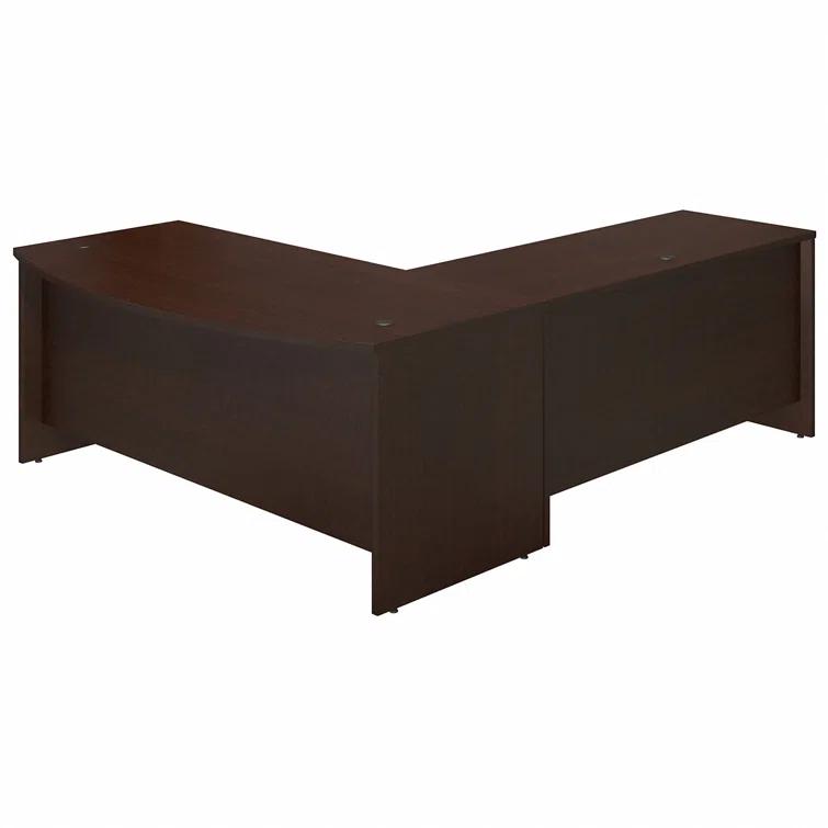 Series C Elite 72W x 36D Bow Front L Shaped Desk with 60W Return