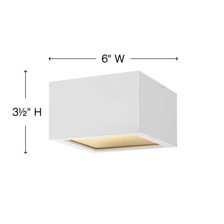 Hinkley Lighting - LED Flush Mount - Outdoor - Kube - 8W LED Small Outdoor Flush