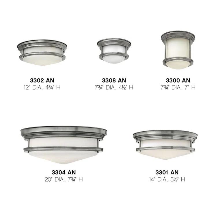 Hinkley Lighting - Three Light Flush Mount - Hadley - 3 Light Large Flush Mount