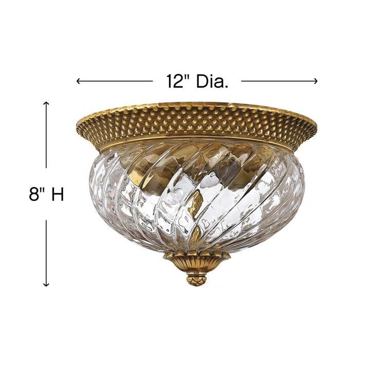 Plantation 2 - Light 12" Flush Mount