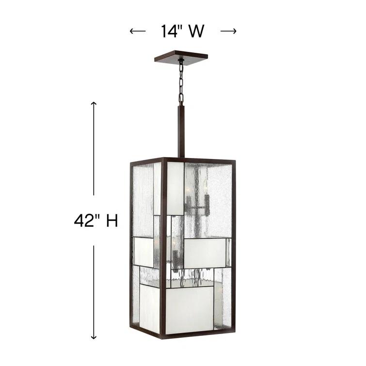 Hinkley Lighting - Mondrian - Twelve Light Pendant in Craftsman Style - 14