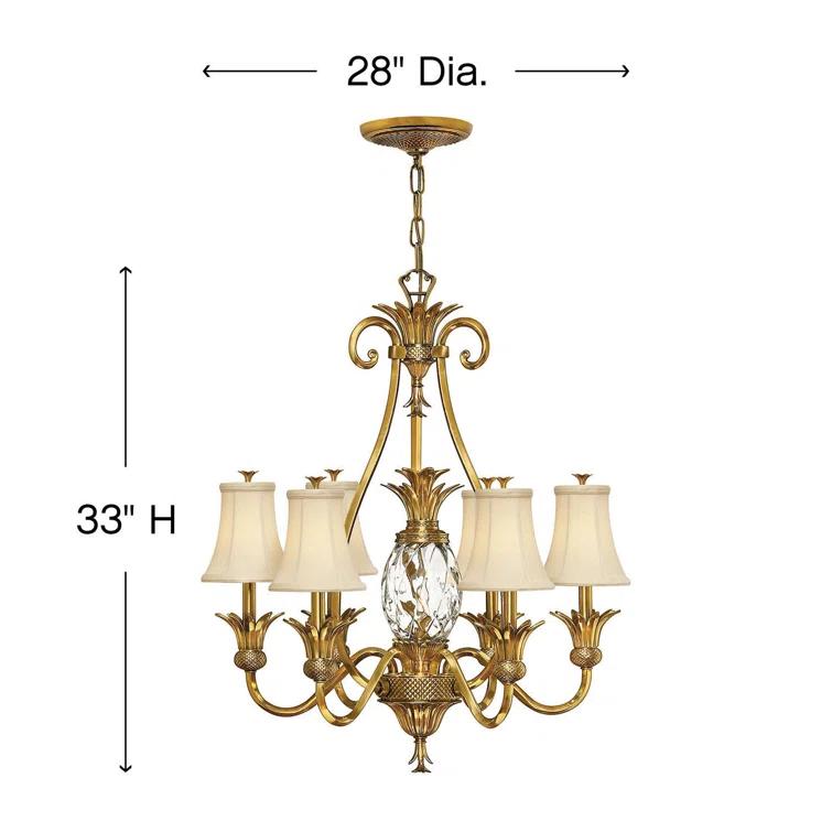 Hinkley Plantation 7-Light Pineapple Chandelier