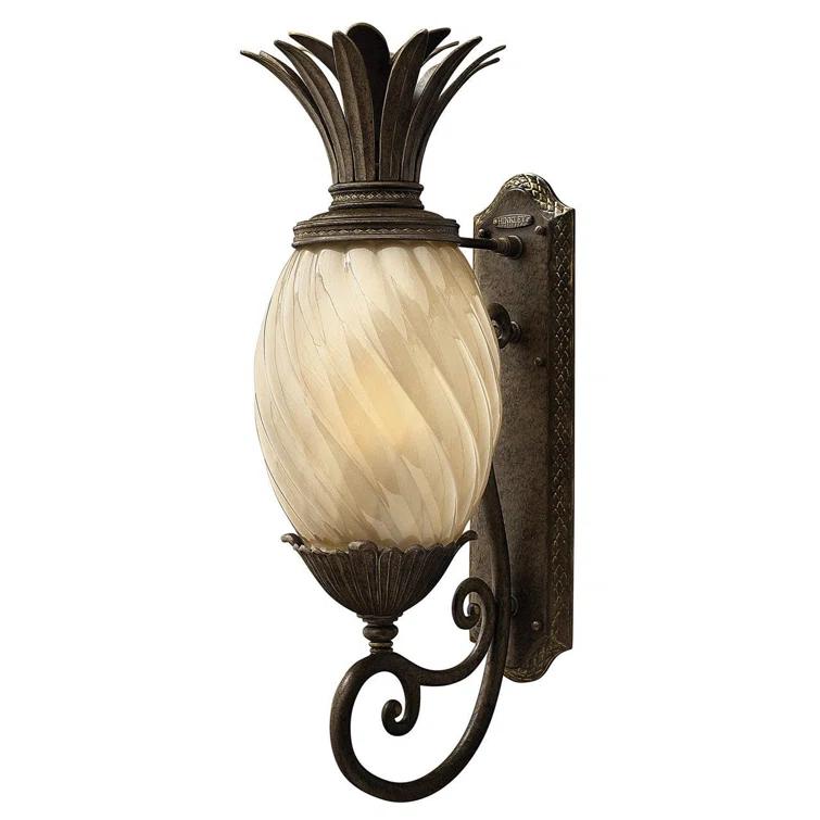 Plantation Bronze 1 - Bulb Outdoor Wall Lantern