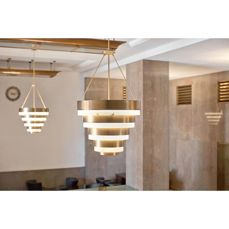 Echelon Eight-Light Tiered Chandelier by Lisa McDennon